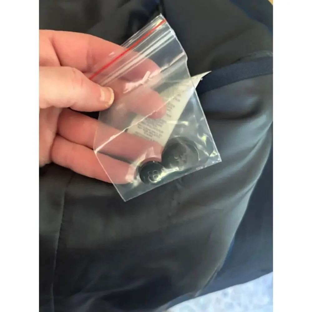 Topman Men’s Skinny Fit Navy Blue Solid Two Button Sport Coat Blazer 36R NEW